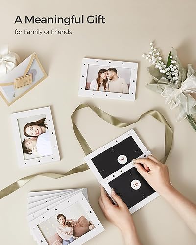 Miniatura 8 de SONGMICS Marcos de fotos de collage de 4 x 6 pulgadas para decoración de pared, juego de 12, fotos multifamiliares para decoración de galería,