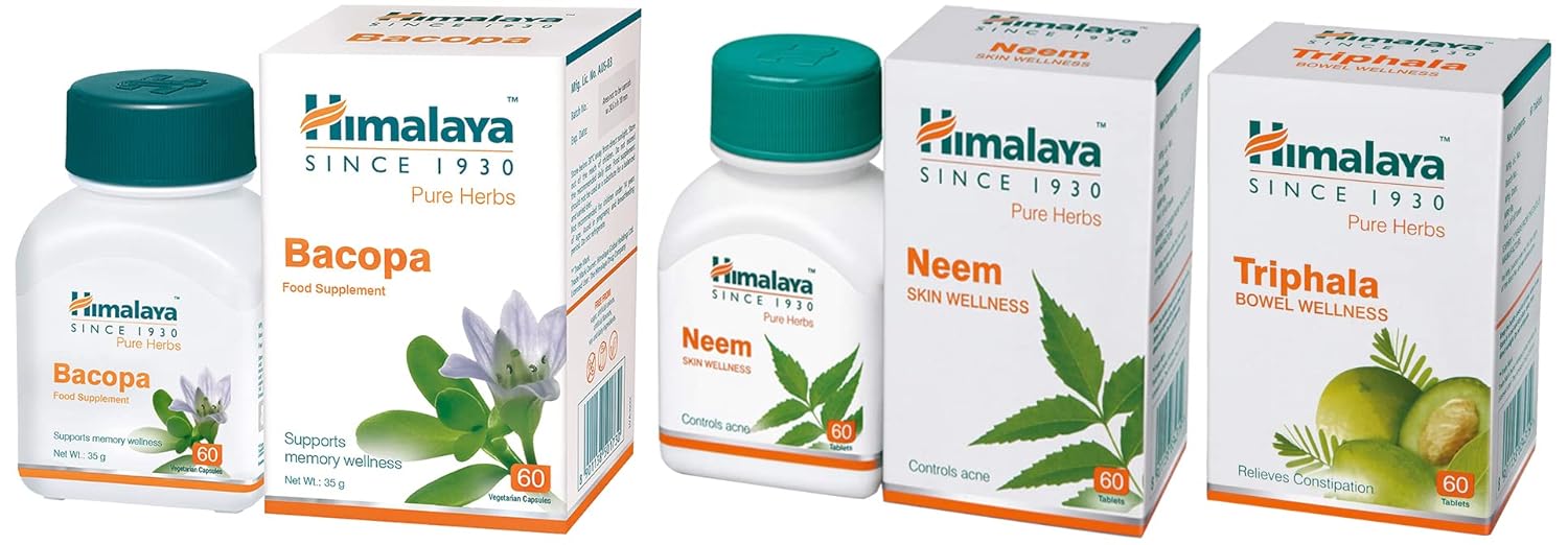Buy Himalaya Wellness Pure Herbs Brahmi Mind Wellness Pack Of 60 Tablet & Himalaya Wellness