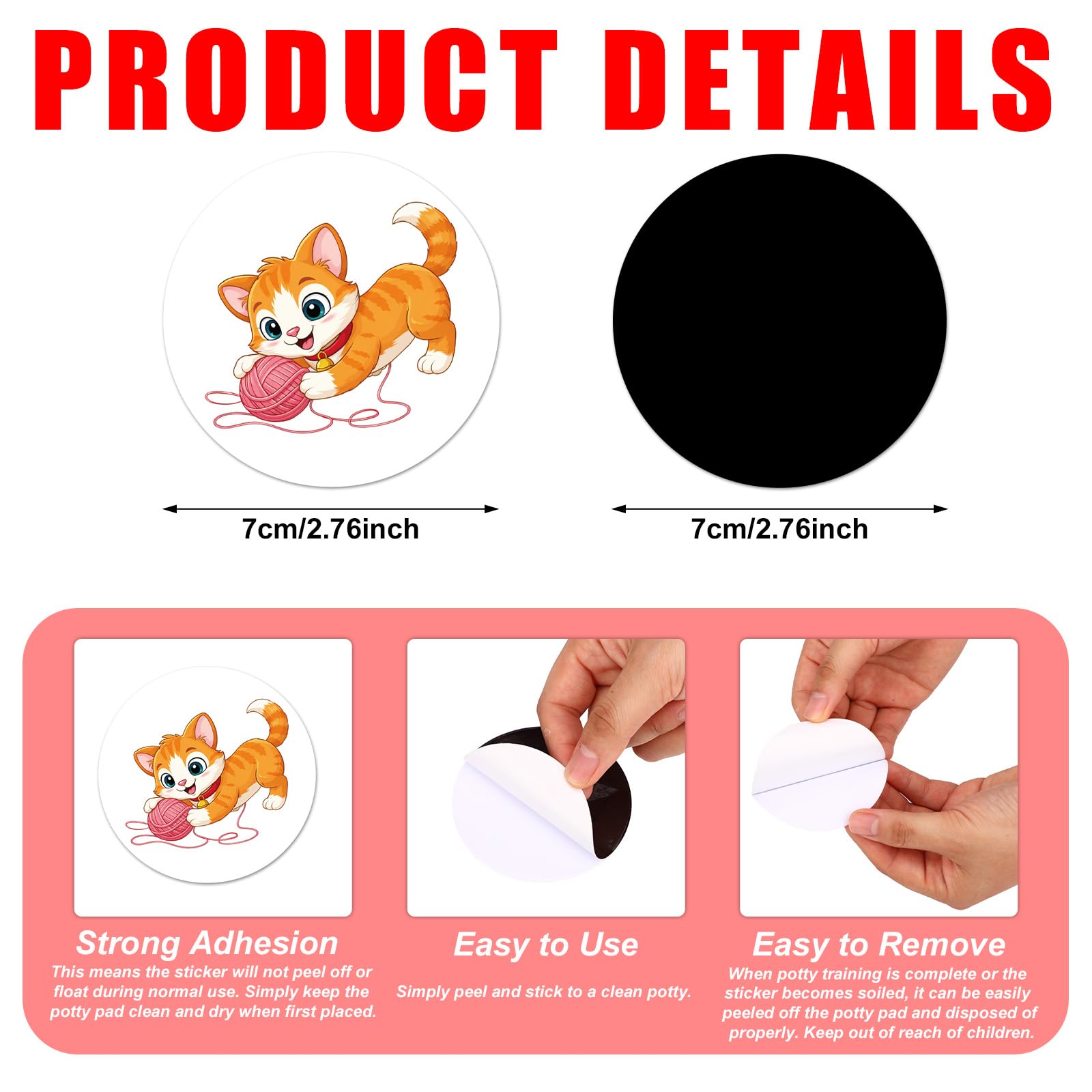 Tinoaly 30pcs Autocollants d'Apprentissage Propreté, Jolis Autocollants Siège Pot Changeant de Couleur Drôles d'Autocollants Cibles pour Toilettes pour Tout-Petits (15 Motifs Animaux)