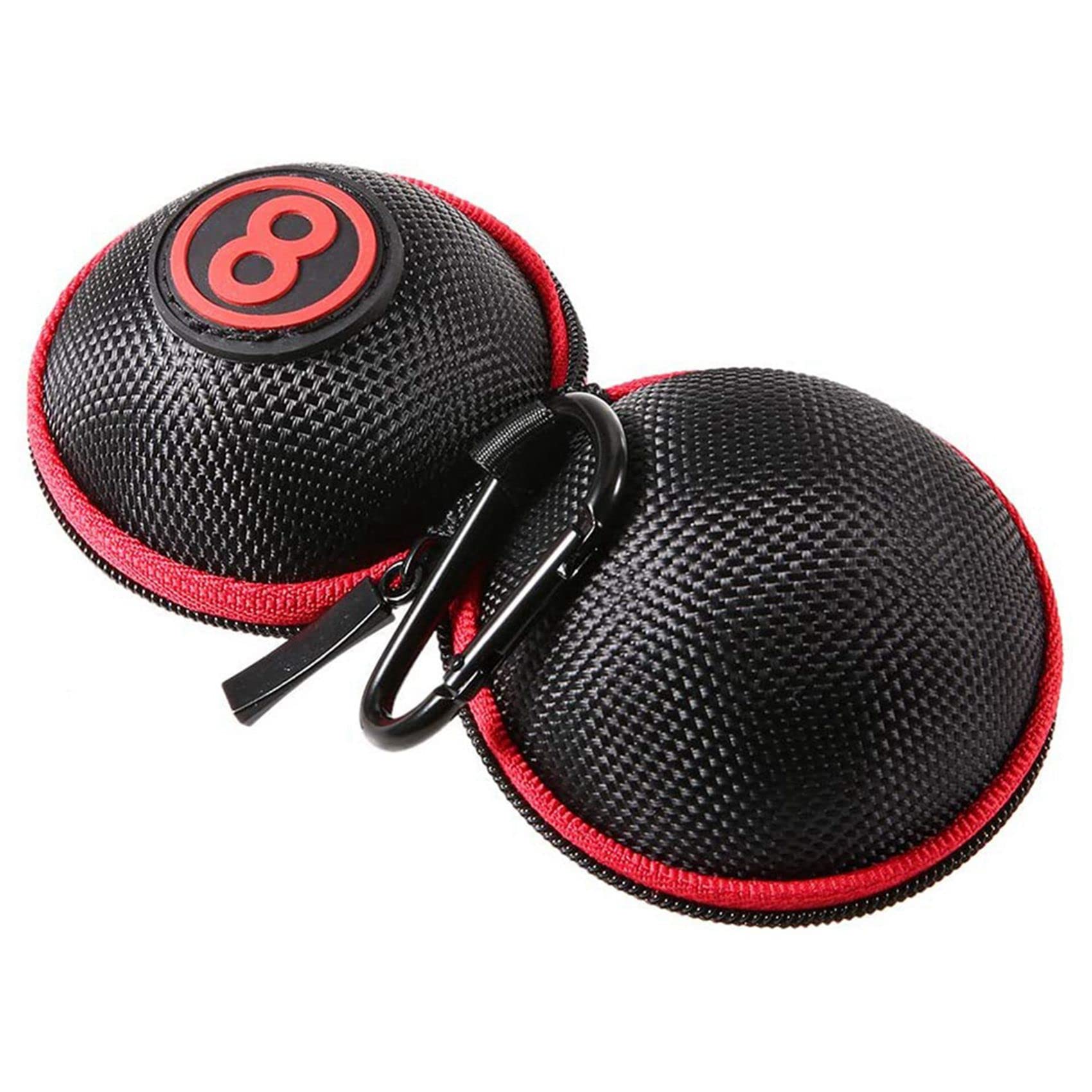 Étui Pour Boule De Billard - Sac Rigide Nylon 1680D, Antichoc, Fermeture Éclair, Rangement Sécurisé Pour Billes Blanches, 7x6 Cm