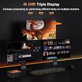 DREAMFYRE Mini PC N100 12Go DDR5/512Go M.2 SSD, Mini Ordinateur Alder Lake N100 (jusqu'à 3.4GHz), Mini Ordinateur de Bureau, Tour PC 4K Triple Display,WiFi 5,Bluetooth 5.0 pour la Maison/Bureau/école - 7