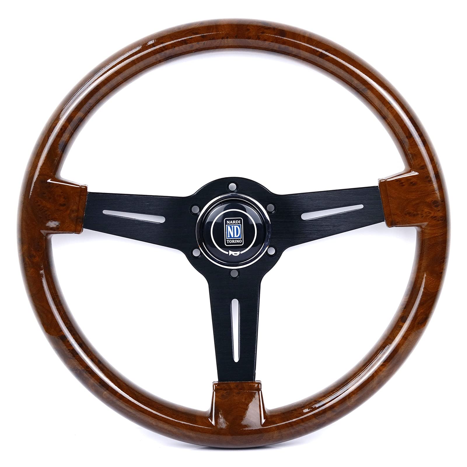 Volante Desplazado,Volante Coche □ 14 pulgadas de madera VIAJE DEL VIAJE DE LA DIRECCIÓN RUEDAS DE DIRECCIÓN DE SPORTERIOR