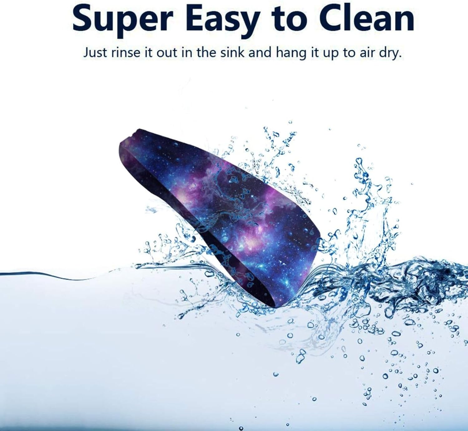 Galaxy Stars Sports Headband Moisture Wicking Sweatband for Men Women Running Cycling Yoga Fitness Workout