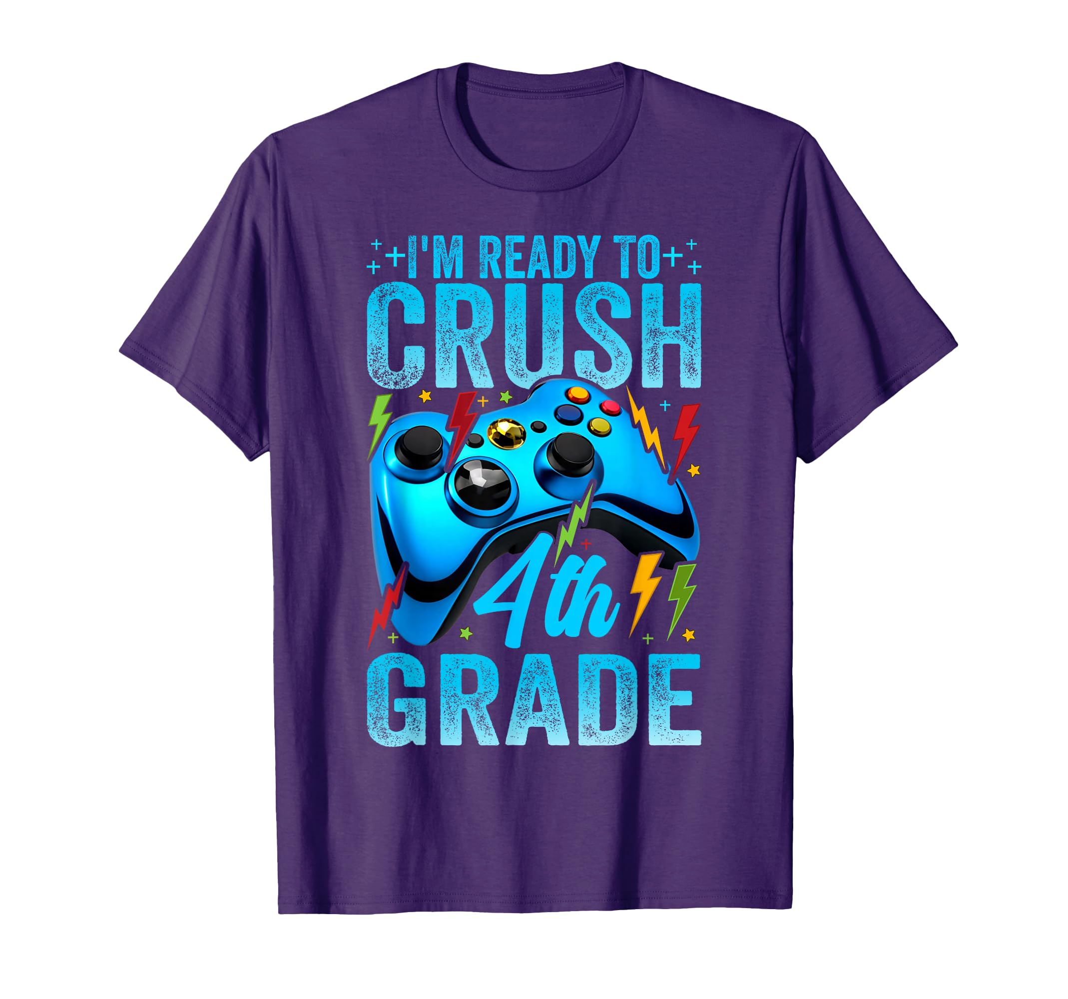 I'm Ready To Crush 4th Grade Back to School Video Game Boys T-Shirt