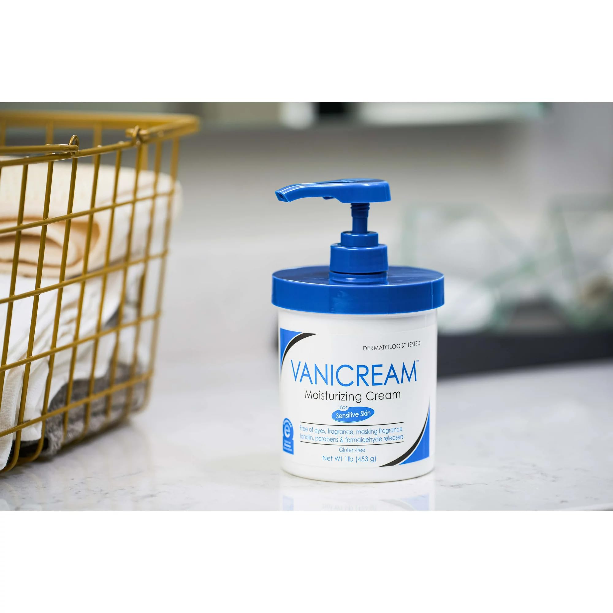 Vanicream Crema idratante per pelli sensibili, 453,6 g (confezione da 4)