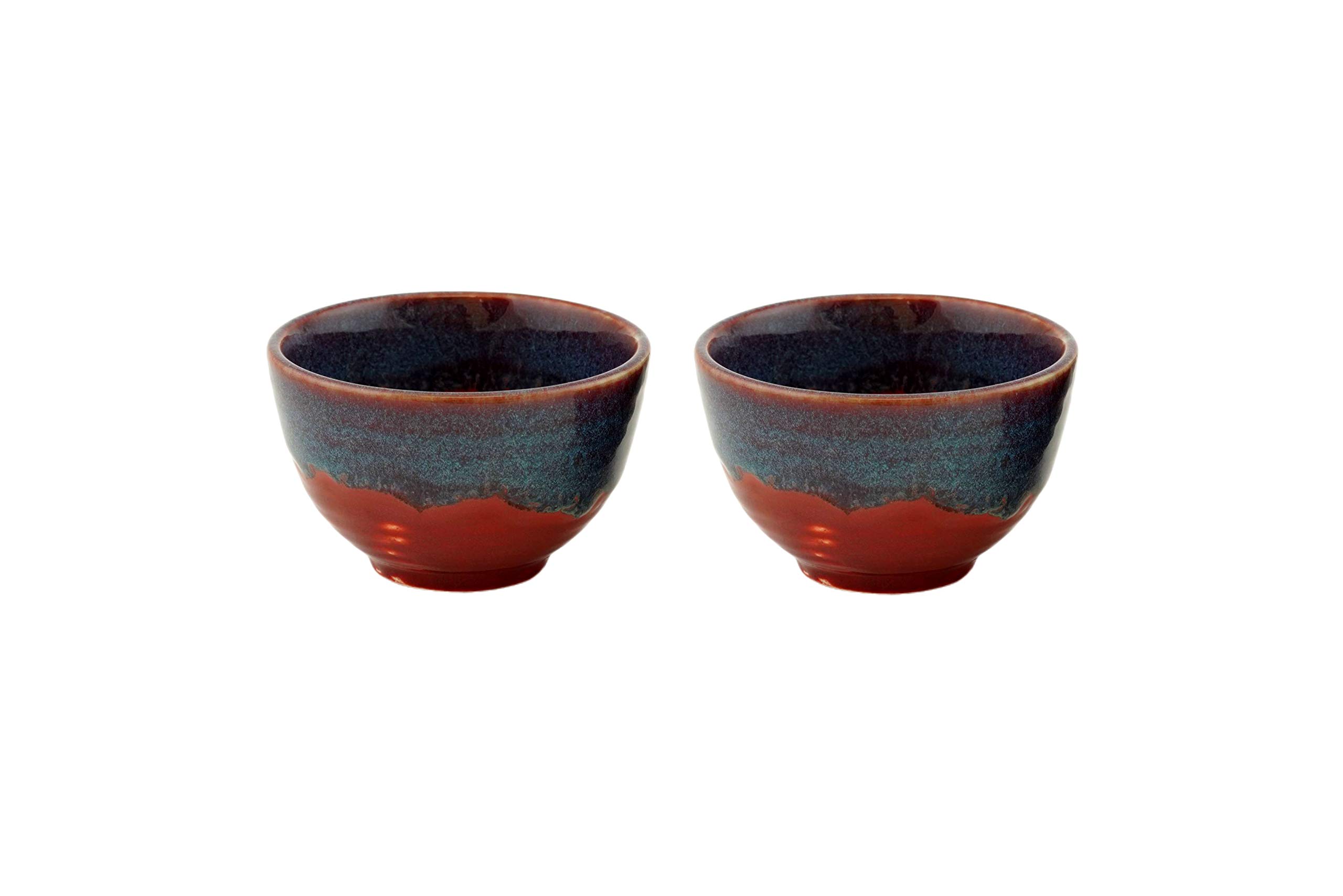 Freakway Hand-Painted Multicolored Ceramic Bowls Set Ceramic Vegetable Bowl (Multicolor, Pack of 6) Glossy Raddies & Light Blue-Royal Look 3