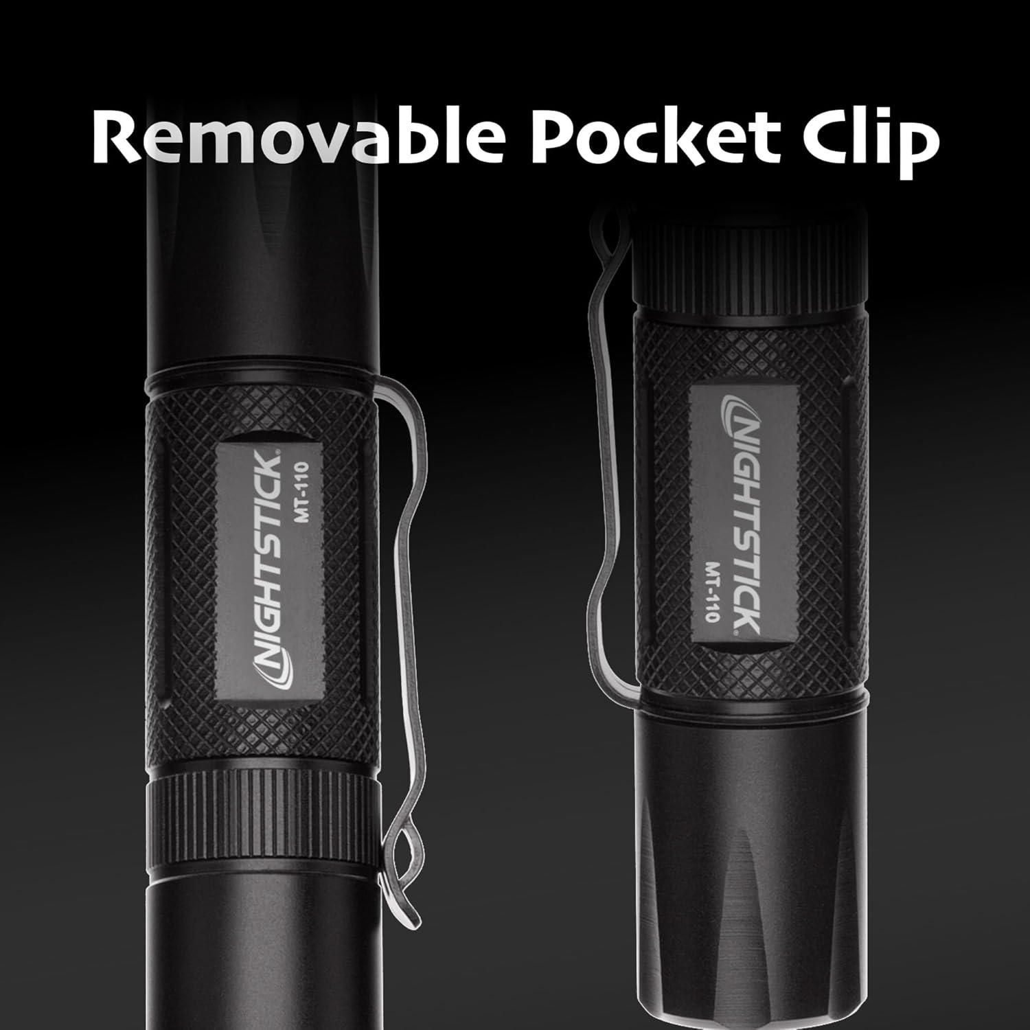 Nightstick MT-110 Flashlight with removable pocket clip
