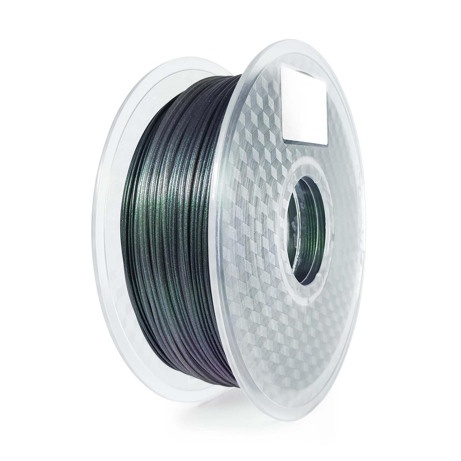 1kg 1.75mm Gradient Color PLA 3D Printing Filament(Black-Silver)