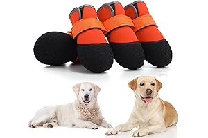 4Pcs Dog Shoes, Non-Slip Dog Boots, Outdoor Dog Booties for Medium to Large Dogs