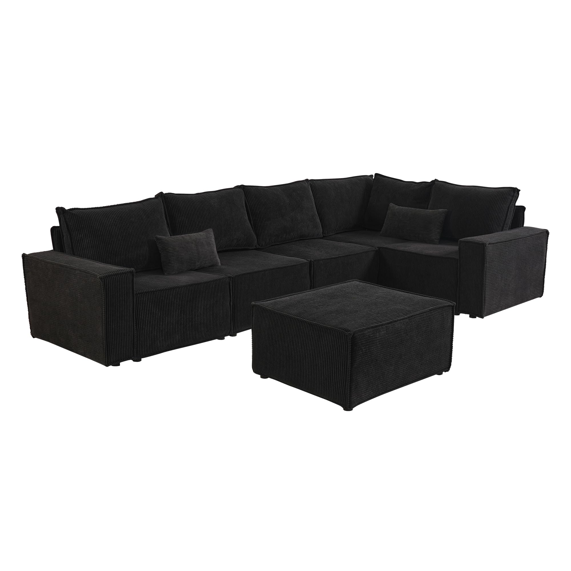 Amazon.com: HOOOWOOO 125-Inch Large Corduroy Sectional Sofa