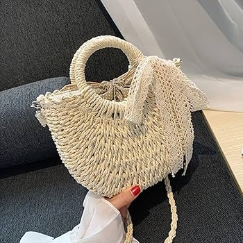 Amazon.co.jp: かごバッグ 夏 ストローバッグ カゴバッグ 編み