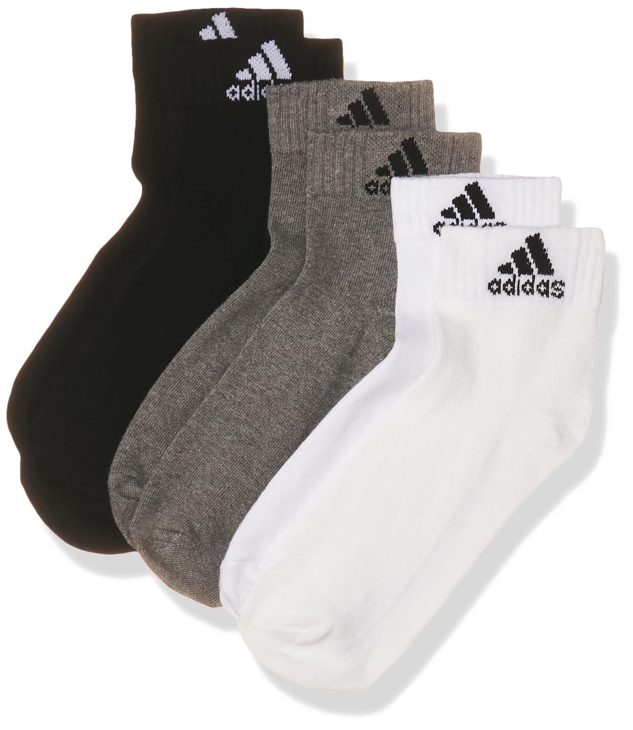 Men's 3S C CRW WSH 3PCORHTR/WHITE/BLACKTRAINING SOCKS M (KF3234)-image-33
