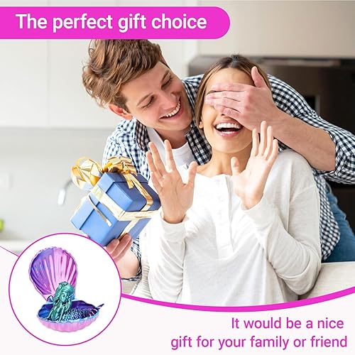 Miniatura 5 de Figura impresa en 3D, adorno decorativo de mar, estatua de exhibición de fantasía estilo océano, pieza de exhibición coleccionable para escritorio,