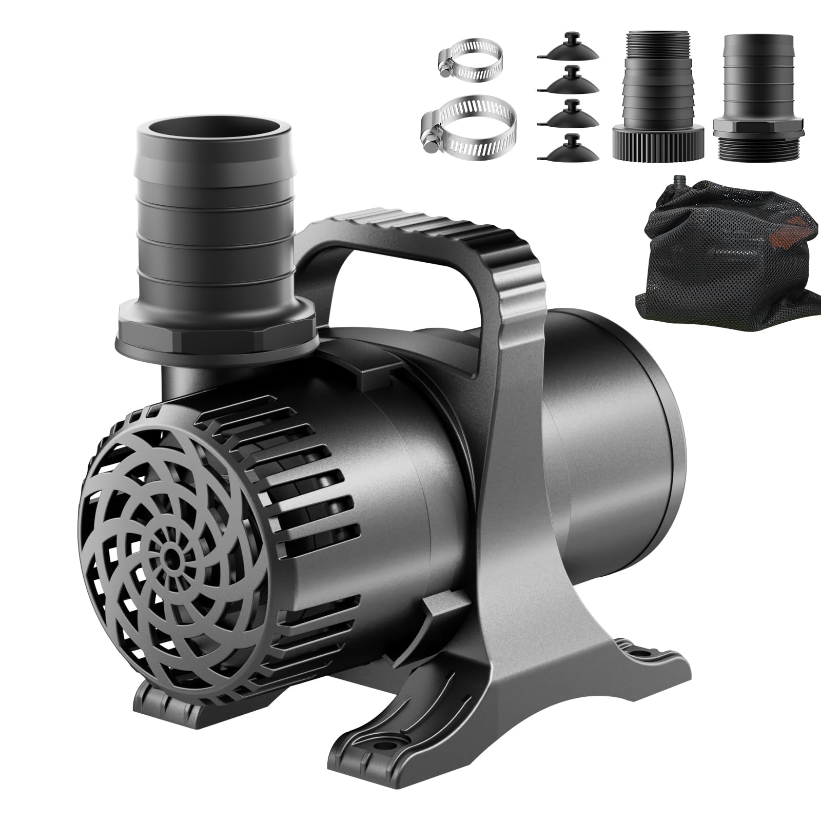 Photo 1 of OYO Water 520W 8000 GPH Pond Pump, Commercial Grade High Flow Submersible Water Pump for Large Ponds, Pools & Waterfalls, Continuous Duty, Submersible & Inline Installation, Includes Filter Bag