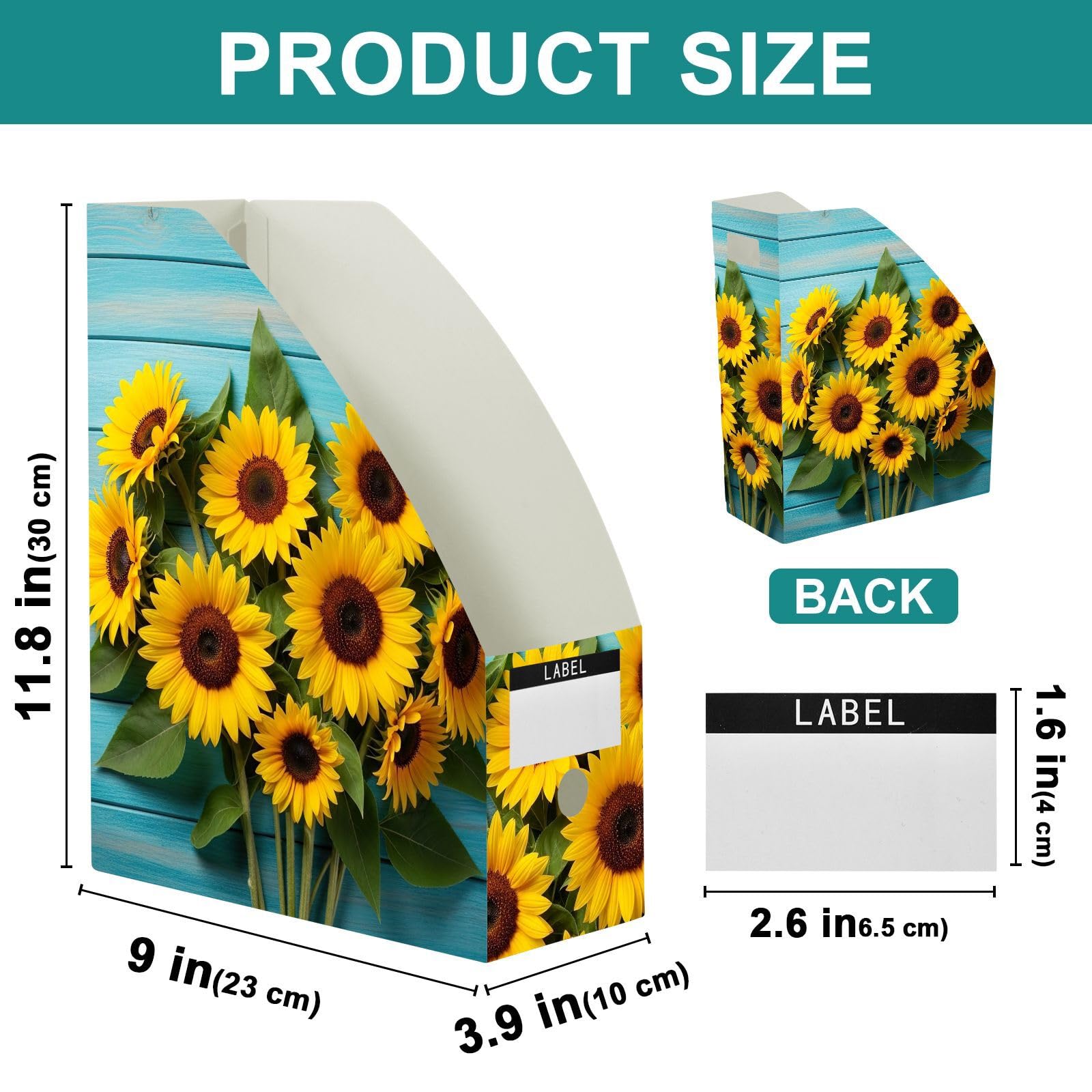 Confezione piatta Classic Sunflower Blue File Organizer