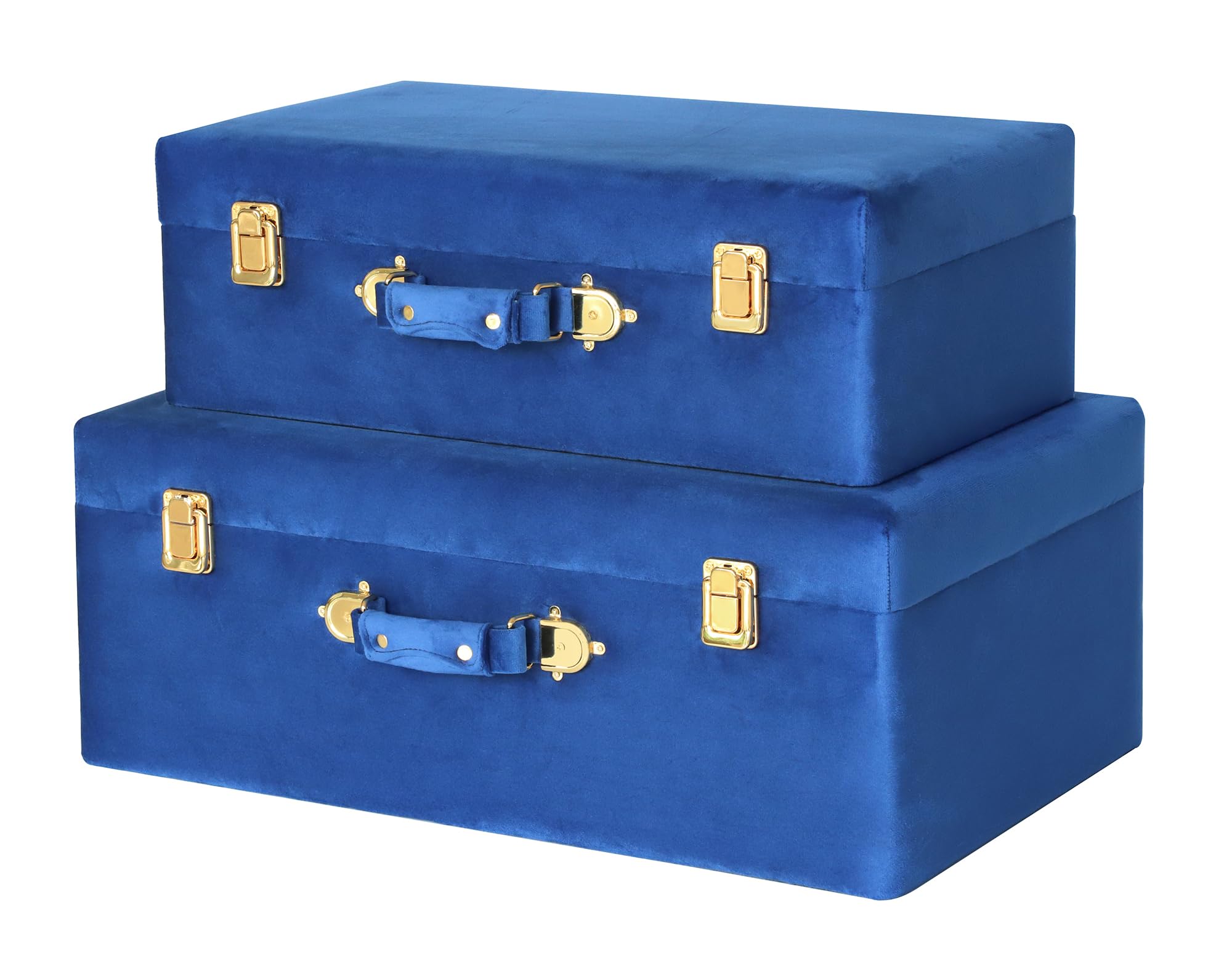 Amazon.com: HofferRuffer Velvet Storage Trunks with Wood Frame