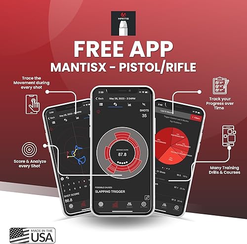 Miniatura 8 de Mantis X3 Shooting Performance System |Dry Fire Training System | Works with Any Pistol, Rifle, or Airsoft/CO2 | Score & Analyze Every Shot with
