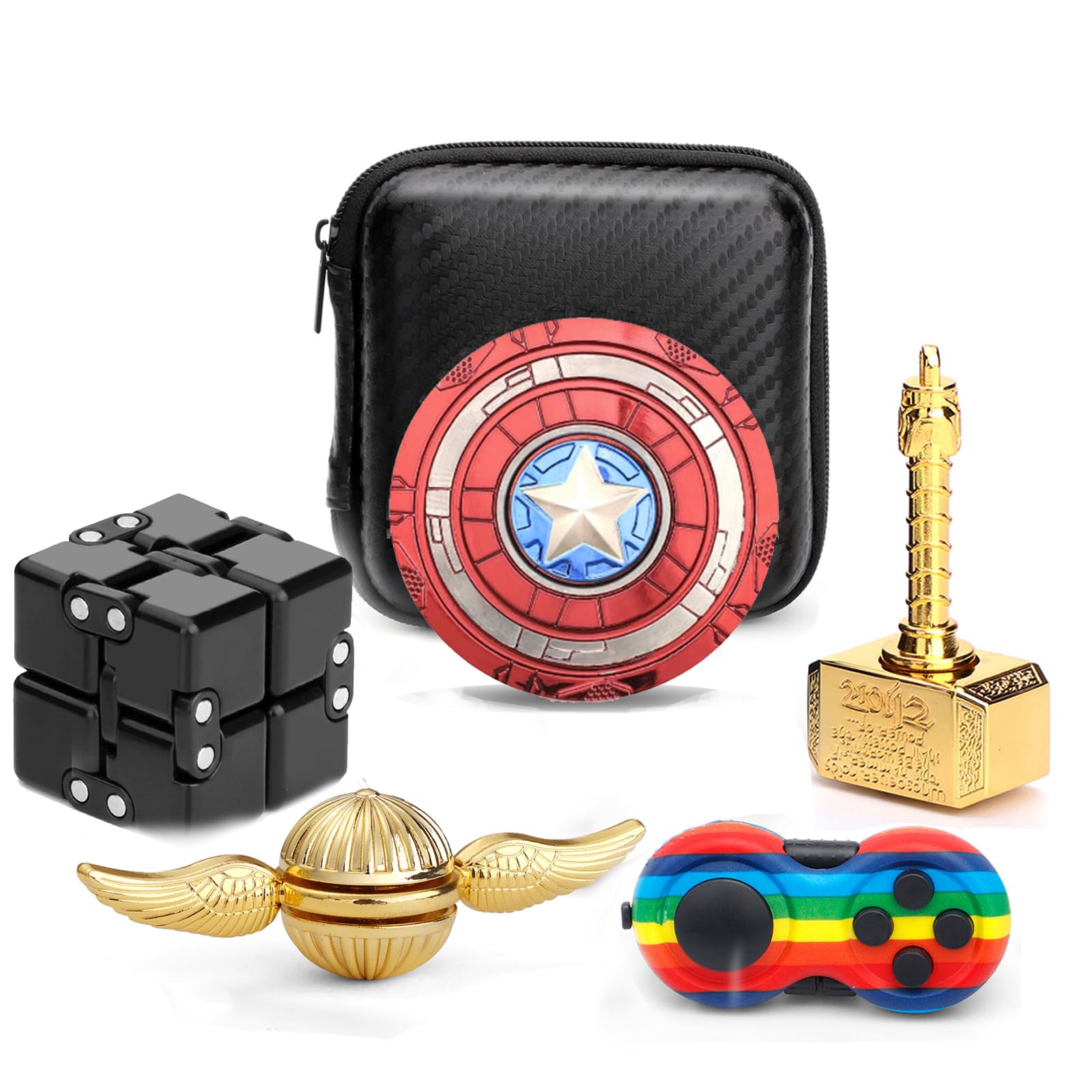 Hammer Fidget Spinners Chain Metal Set