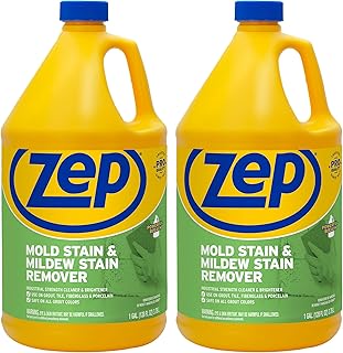Mold Stain and Mildew Stain Remover 1 Gallon (Case of 2) ZUMILDEW128 - Professional Strength No Scrub Formula