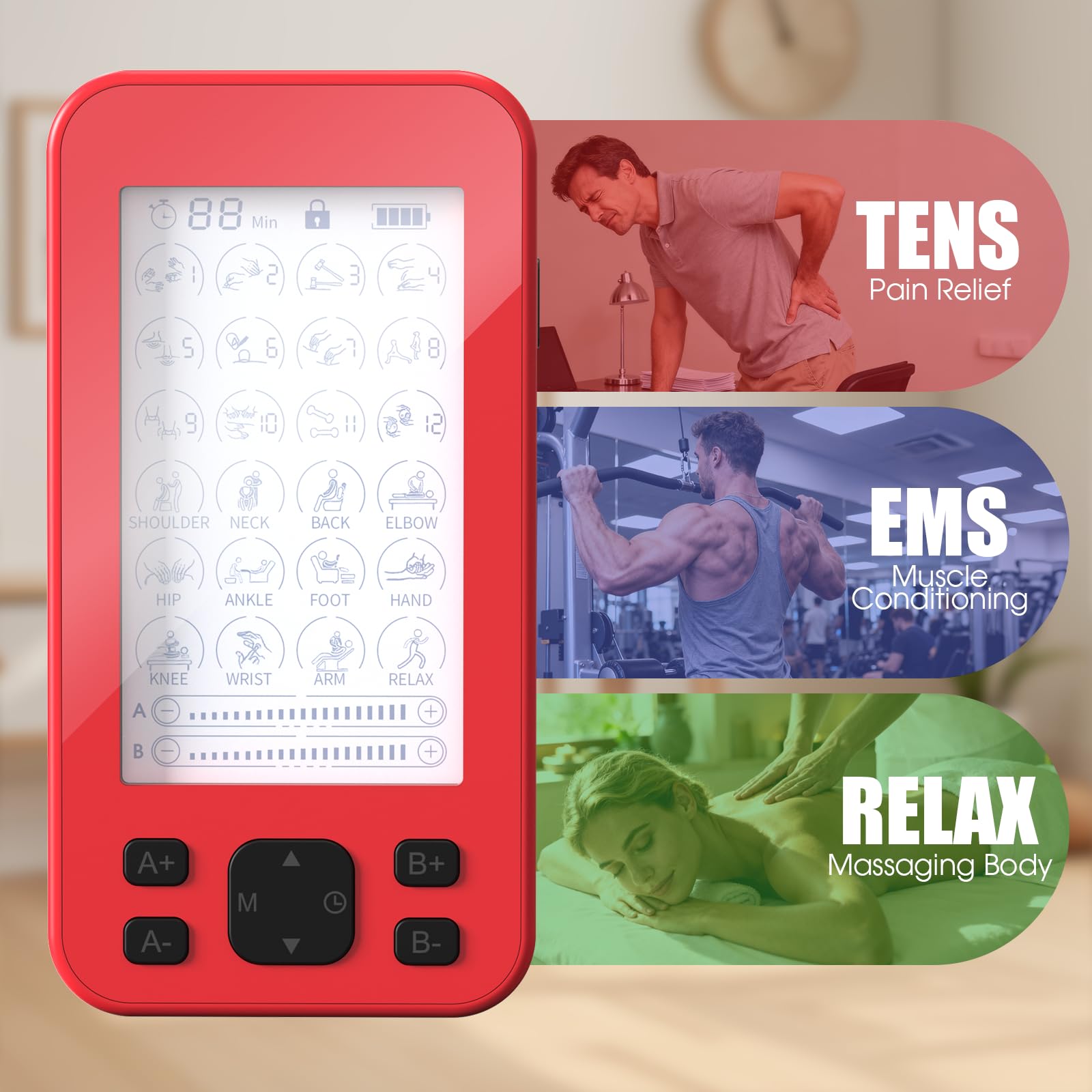 TENS Unit Muscle Stimulator - Pain Relief -3