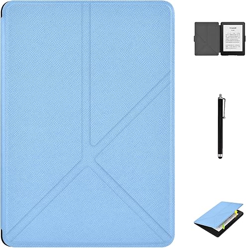 Miniatura 8 de Funda plegable delgada para Kindle de 11. generación de 6 pulgadas, versión 2022, modelo n. C2V2L3, a prueba de agua, con lápiz de pantalla táctil