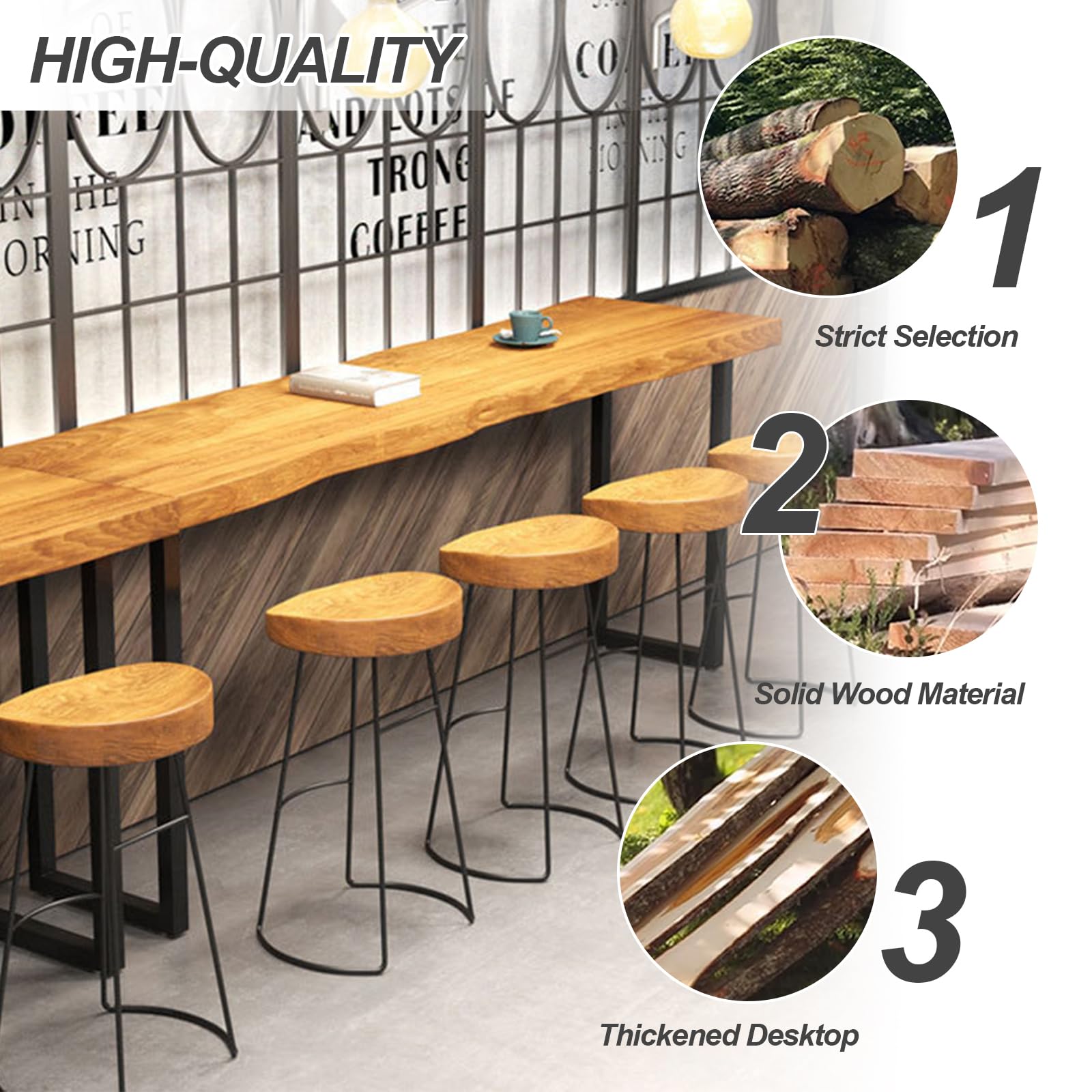 BAR COUNTER TABLE SMBT×NTF Amazon.com: robwibw Bar Height Pub Table, Rectangle Bar Bistro