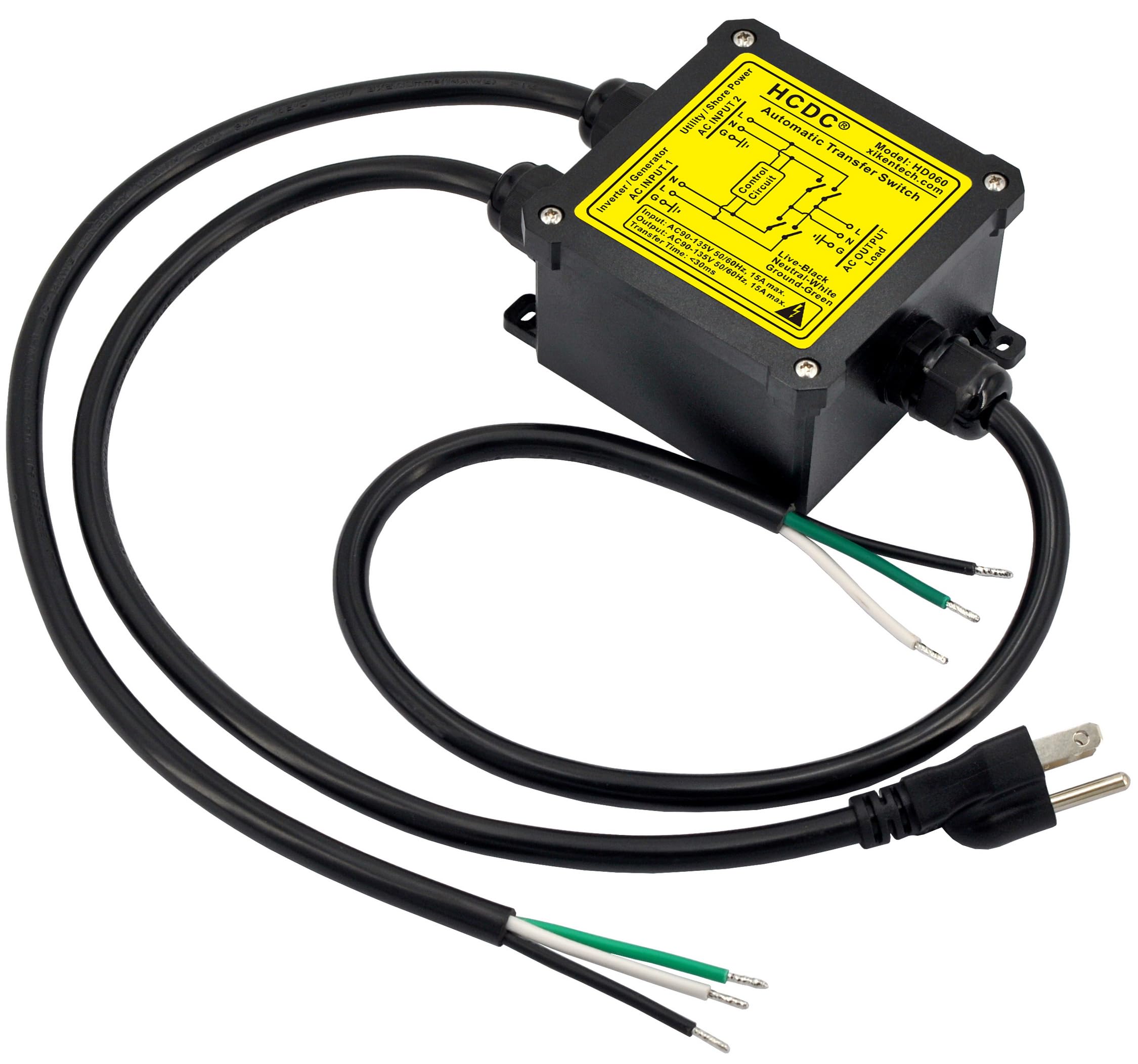 HTV-610 (TS-940用50MHzトランスバーター) AC120V 15Amp Automatic Transfer Switch, ATS Auto Transfer Switch