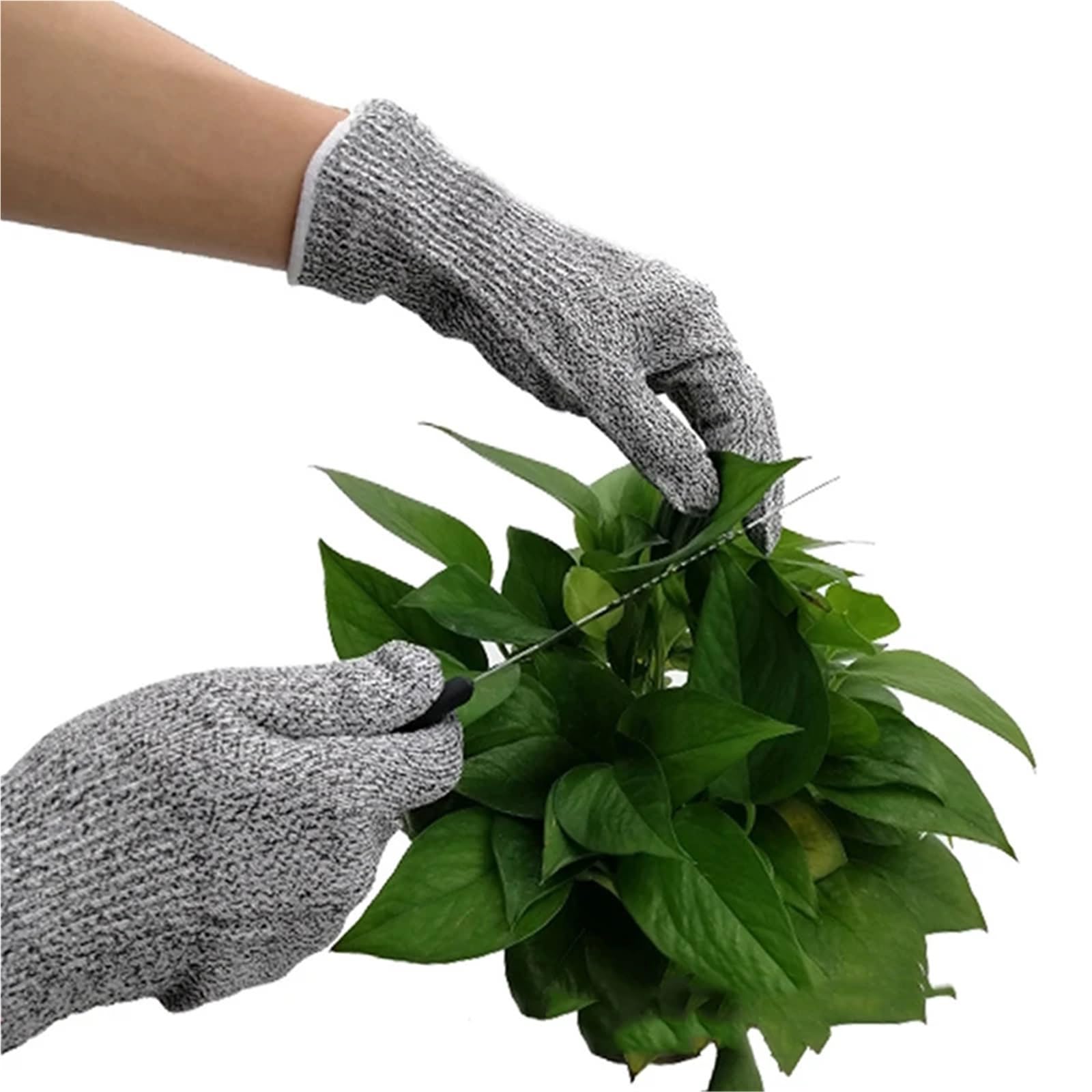 S de sécurité anti-coupures HPPE niveau 5, haute résistance, for l'industrie, le jardinage, les rayures, la découpe du verre et autres usages Excellent Confort(Small)