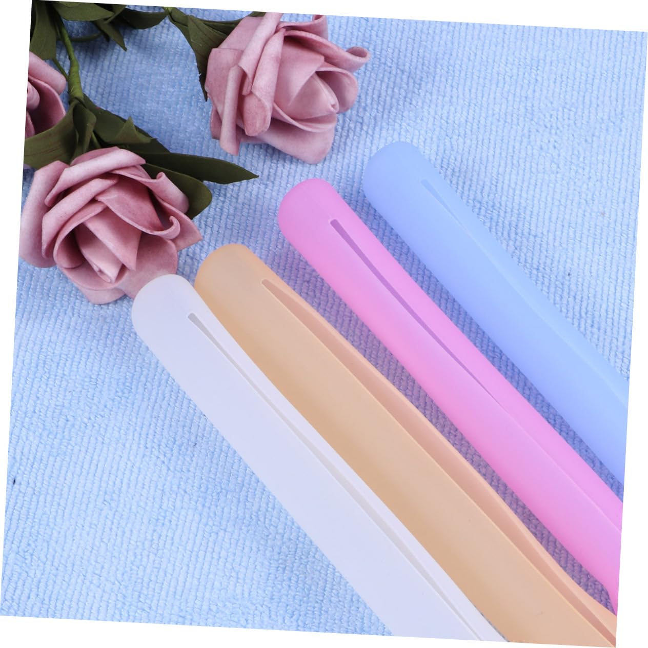 FRCOLOR 12 Fundas de Silicona para cepillos de, Fundas Protectoras para cepillos de, Funda Protectora para cepillos de, Funda Protectora para Cepillo de en casa, como