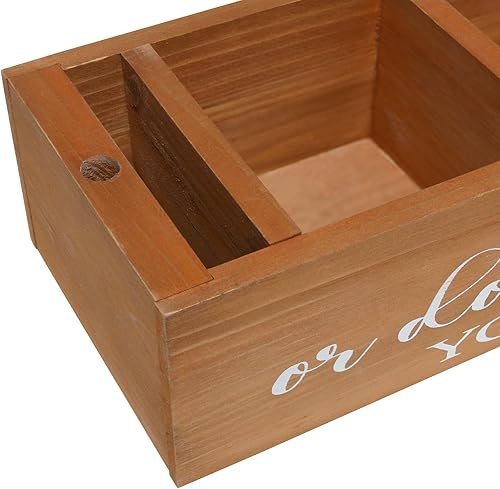 Miniatura 9 de Elegant Designs HG2034-NWD - Organizador decorativo de madera para encimera de cocina con Take One or do The Platos... Elige una ranura blanca para