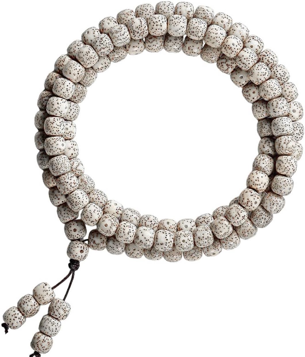 Nepali Bodhi Seed Raktu Beads Bodh Gaya Mala 108 Buddhist Prayer Beads Japa Bodhi Mala for Meditation Yoga