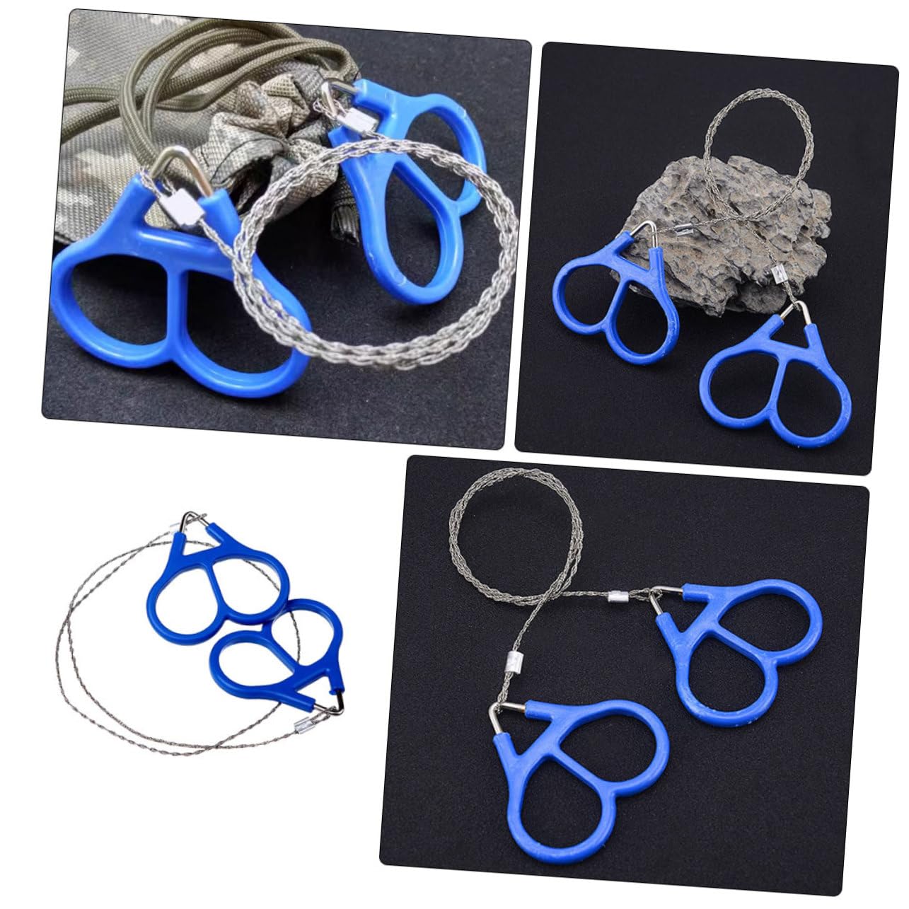 BESTonZON 4pcs Portable Wire Saws for Emergency Use Multi-function Pocket Chainsaw for Cutting Trees More