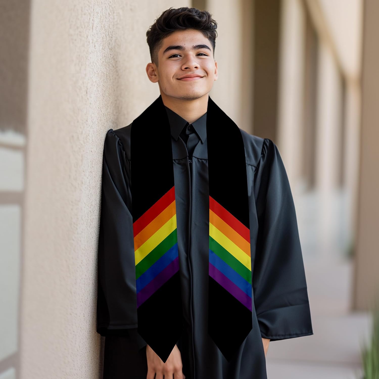 72" Sash Satin Stole - Graduation Scarf