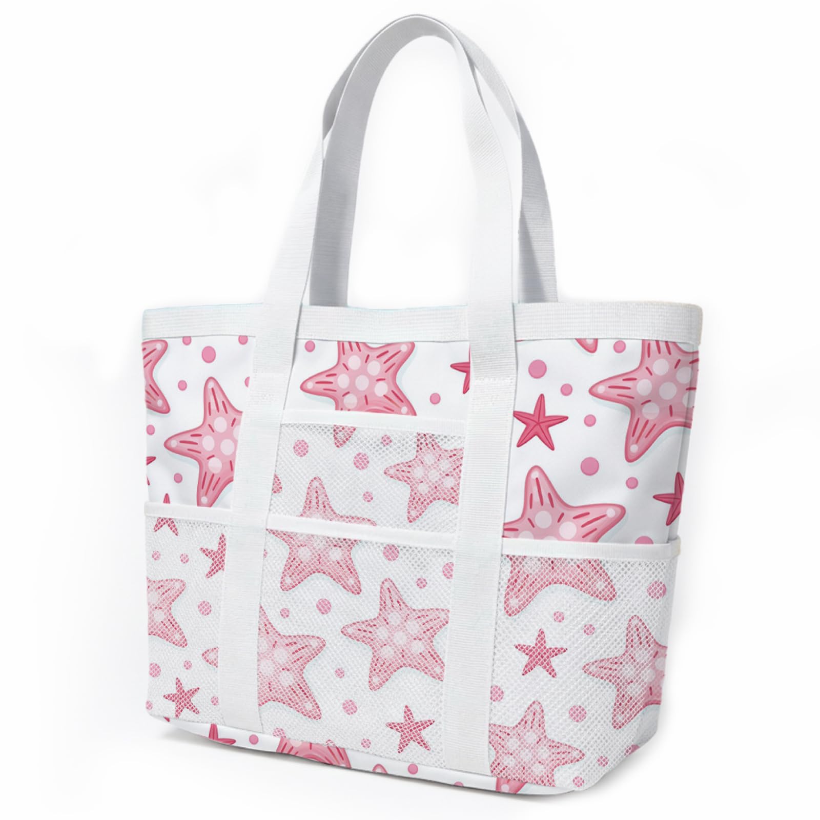 Borsa Mare Grande Borsa Mare Donna Resistente Beach Tote Bag Spiaggia Con Zip Shopping Bag Donna Borse Mare Pieghevole Leggera Borsone Piscina Viaggio