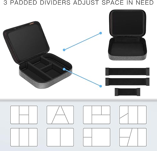 Miniatura 6 de FINPAC - Bolsa organizadora electrónica, accesorios portátiles de almacenamiento para cablecablecargadortarjeta USBSD, funda de transporte para iPad