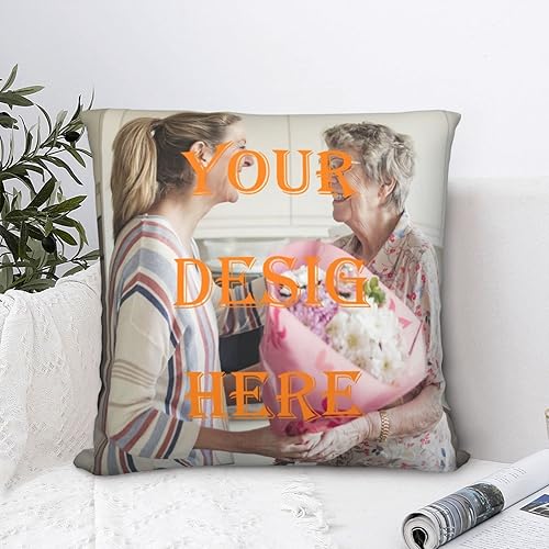 Miniatura 2 de FCQIANKM Fundas de almohada con fotos personalizadas, funda de almohada personalizada, cojín decorativo personalizado, regalo para mamá, decoración