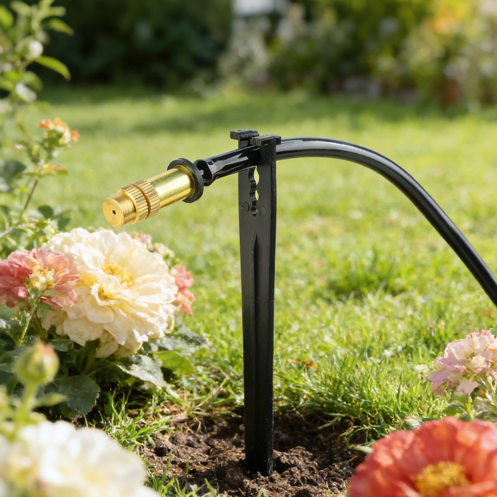 100 piquets Support pour Système d'Irrigation Goutte à Goutte, Kalolary Supports Tuyau d'Irrigation Goutte à Goutte 1/4 pouce Tuyaux 4/7 mm Système d'Irrigation Jardin Surélevé Serre Arroseur, Forme Y