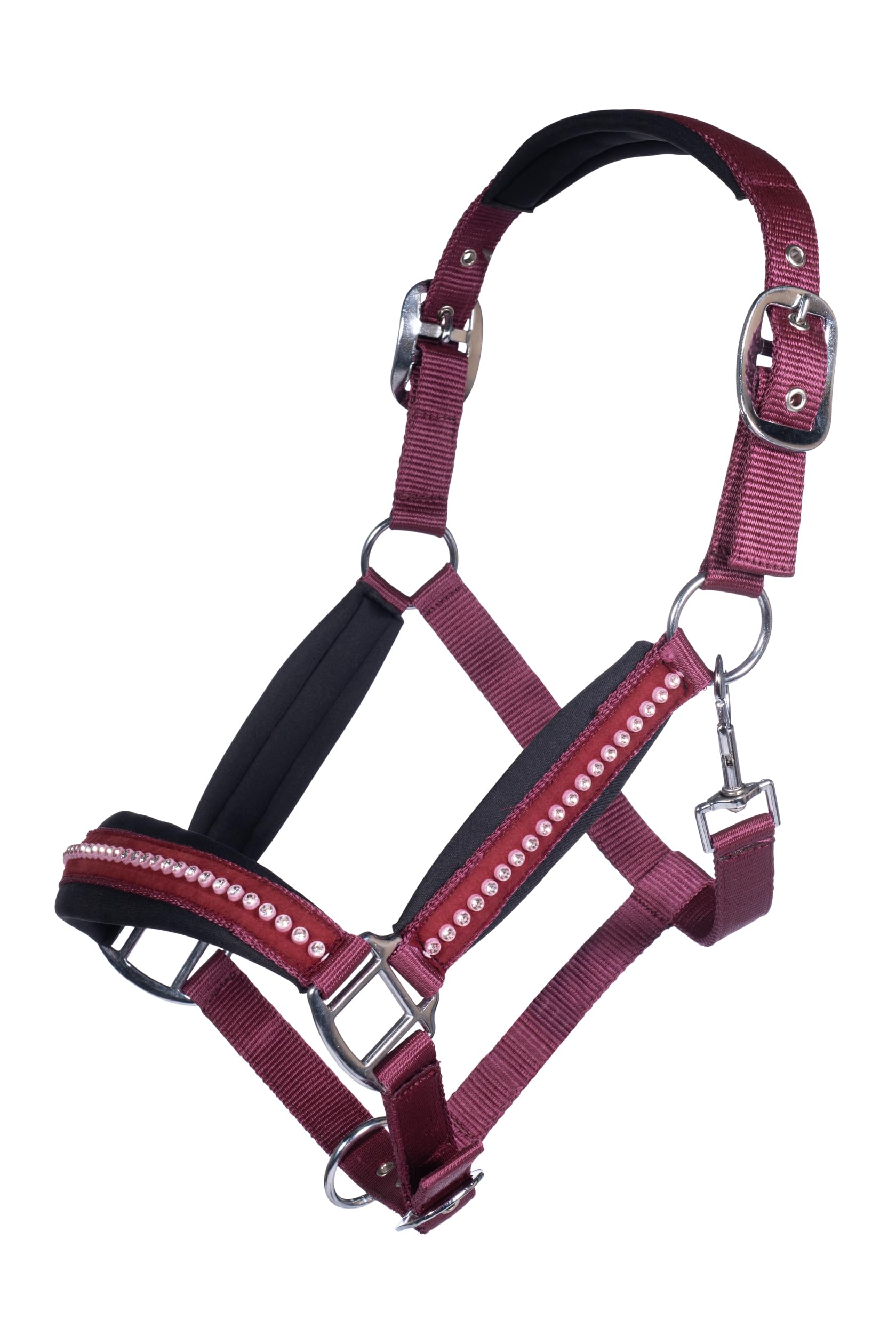 HKM Berry Head Collar Deep Grey Pony