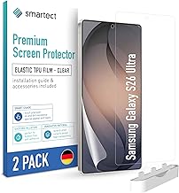 smartect TPU Screen Protector [2 Pieces, Clear] Compatible with Samsung Galaxy S26 Ultra, Covers the Full Display, Anti-Bubble, Anti-fingerprint Screen Protector