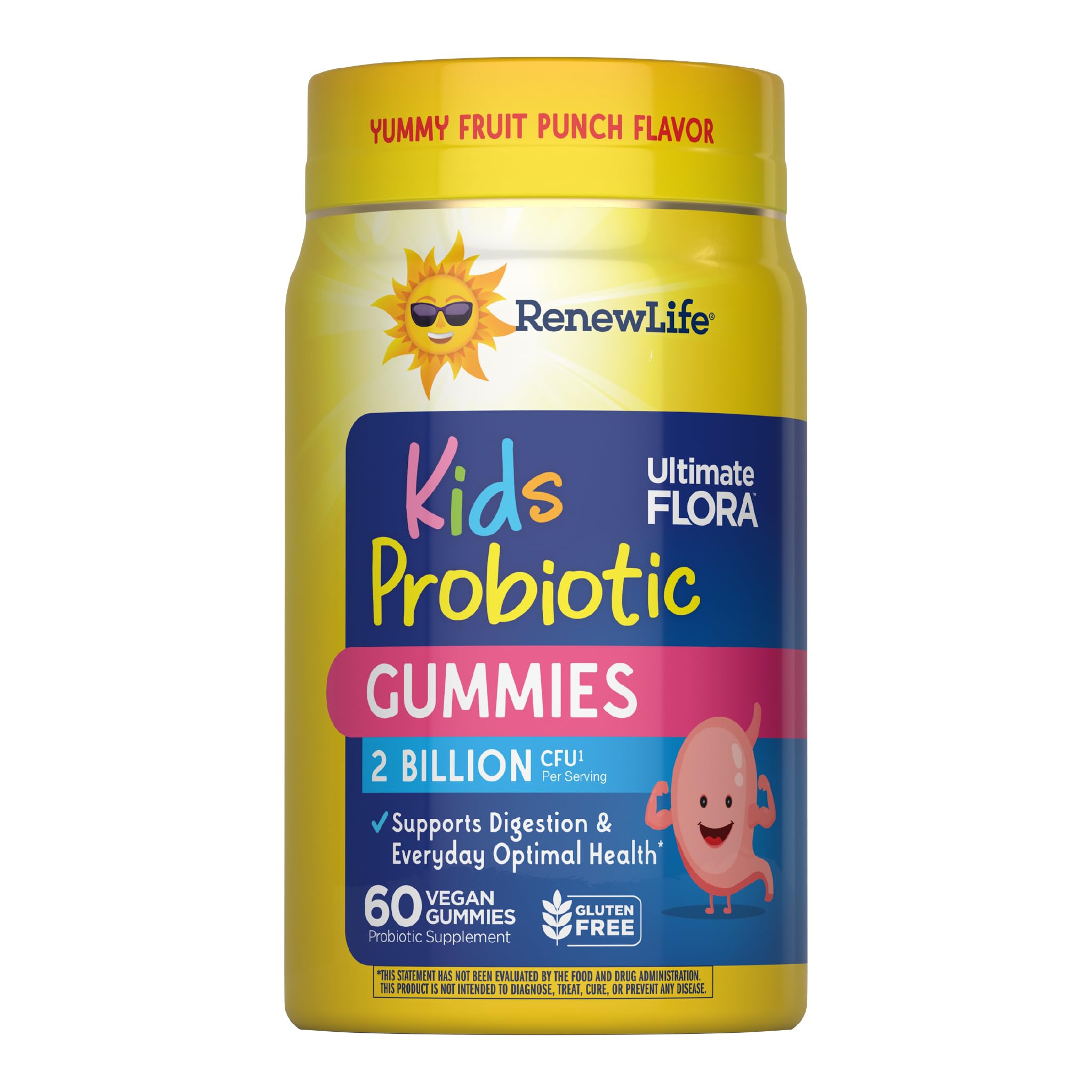 Renew Life Kids Probiotic Gummies, Daily Supplement Supports Overall Health and Optimal Digestion