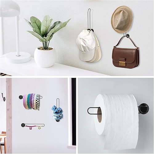 Miniatura 6 de FITNOVO Paquete de 2 organizadores de sombreros de acero inoxidable para gorras de béisbol, estante de sombreros de 8 pulgadas, soporte para