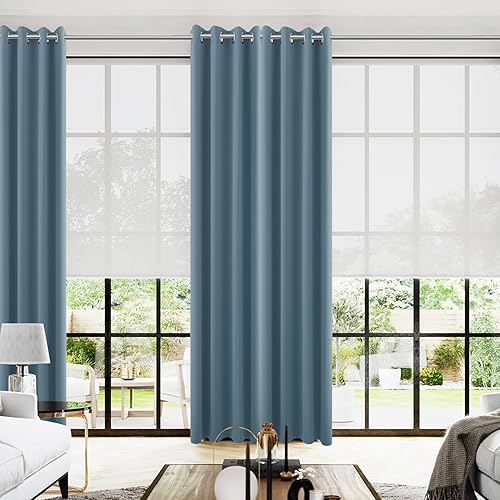 Miniatura 120 de KOUFALL Cortinas opacas doradas de lujo para sala de estar, elegantes cortinas de 84 pulgadas de largo, cortinas Doradas para Sala Elegantes Oro