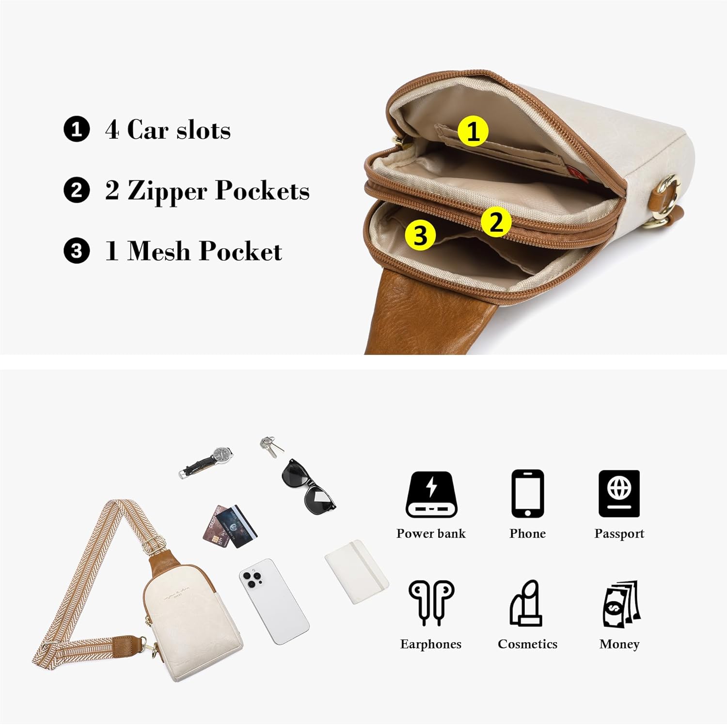 Small Anti Theft Crossbody Bag for Women, Lightweight RFID Sling Bags for Everyday Mini Phone Purse Casual - Image 5