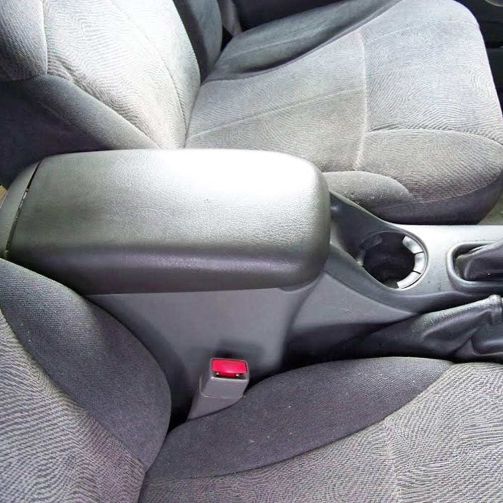 G-PLUS Leather Center Console Lid Armrest Assembly w/Latch Compatible with 2006-2009 Chevy Trailblazer GMC Envoy Isuzu Ascender Buick Rainier Oldsmobile Bravada- Gray 25998844