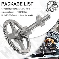 Vista 8 de 84005207 793880 Árbol de levas - para B&S 793880 793583 792681 791942 795102 Kit de reemplazo de eje de levas con anillo de sello de aceite 795387