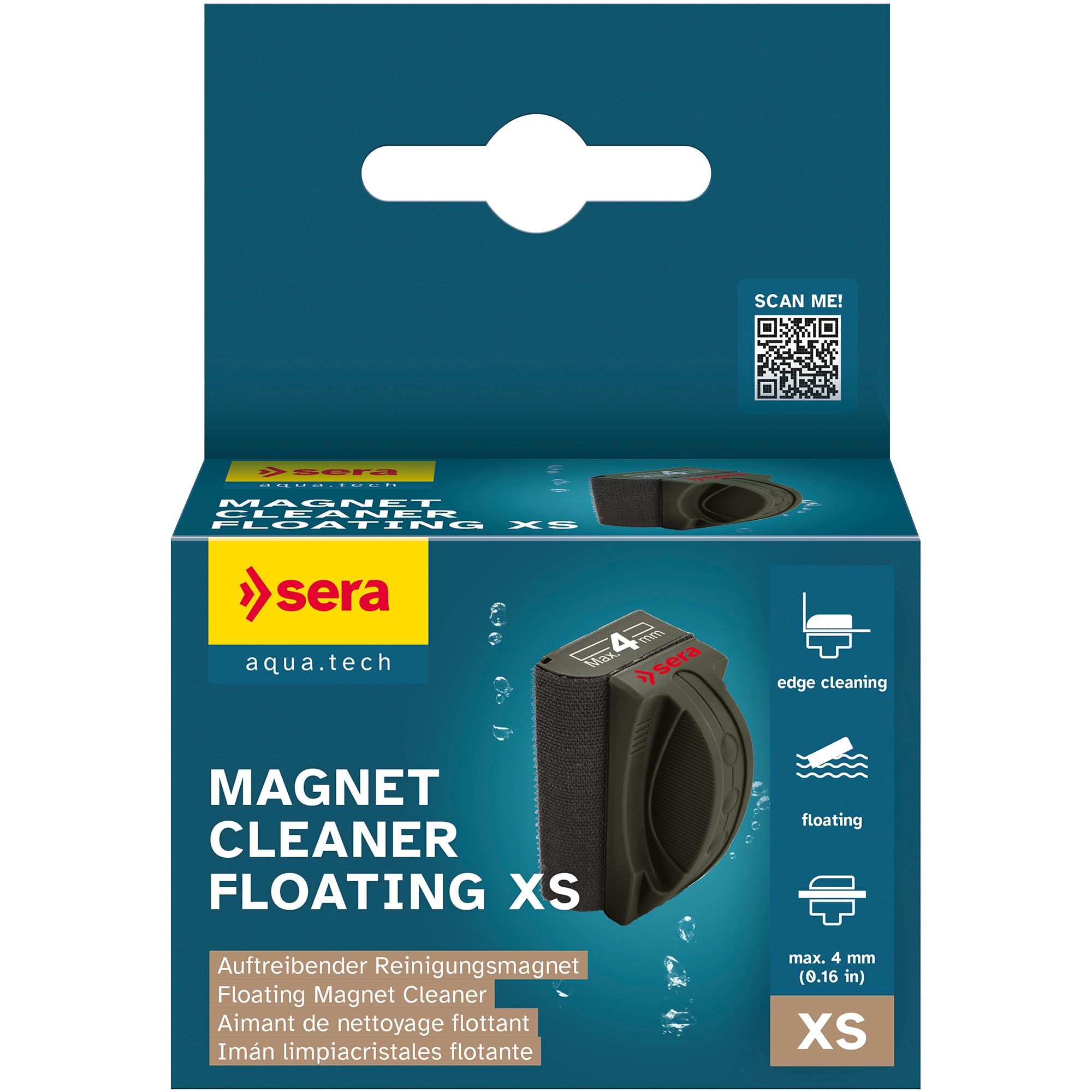 Sera Magnet Cleaner Floating XS 4mm Glass