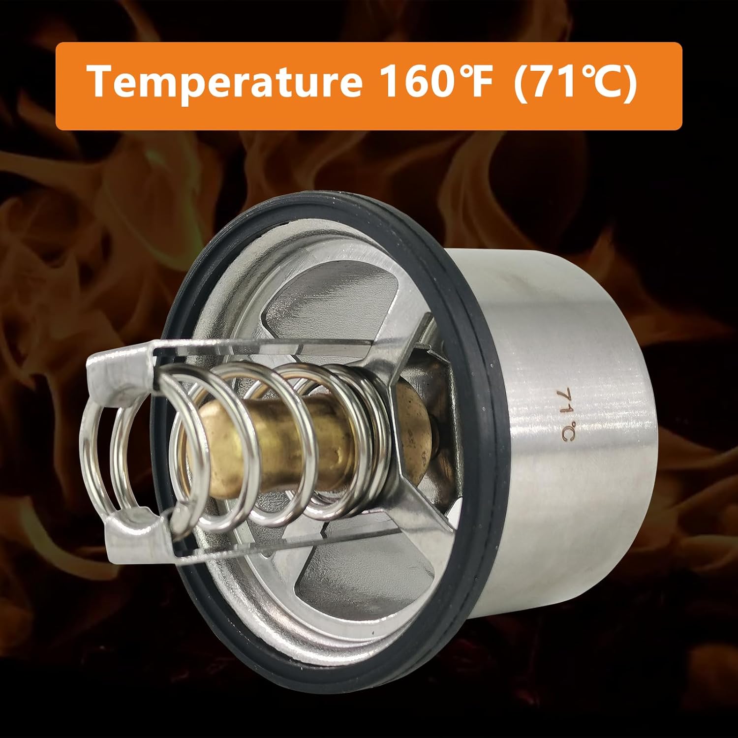 2 Pack 23503827 Thermostat 160° DEG Fit for Detroit Diesel S60 S50 Engine