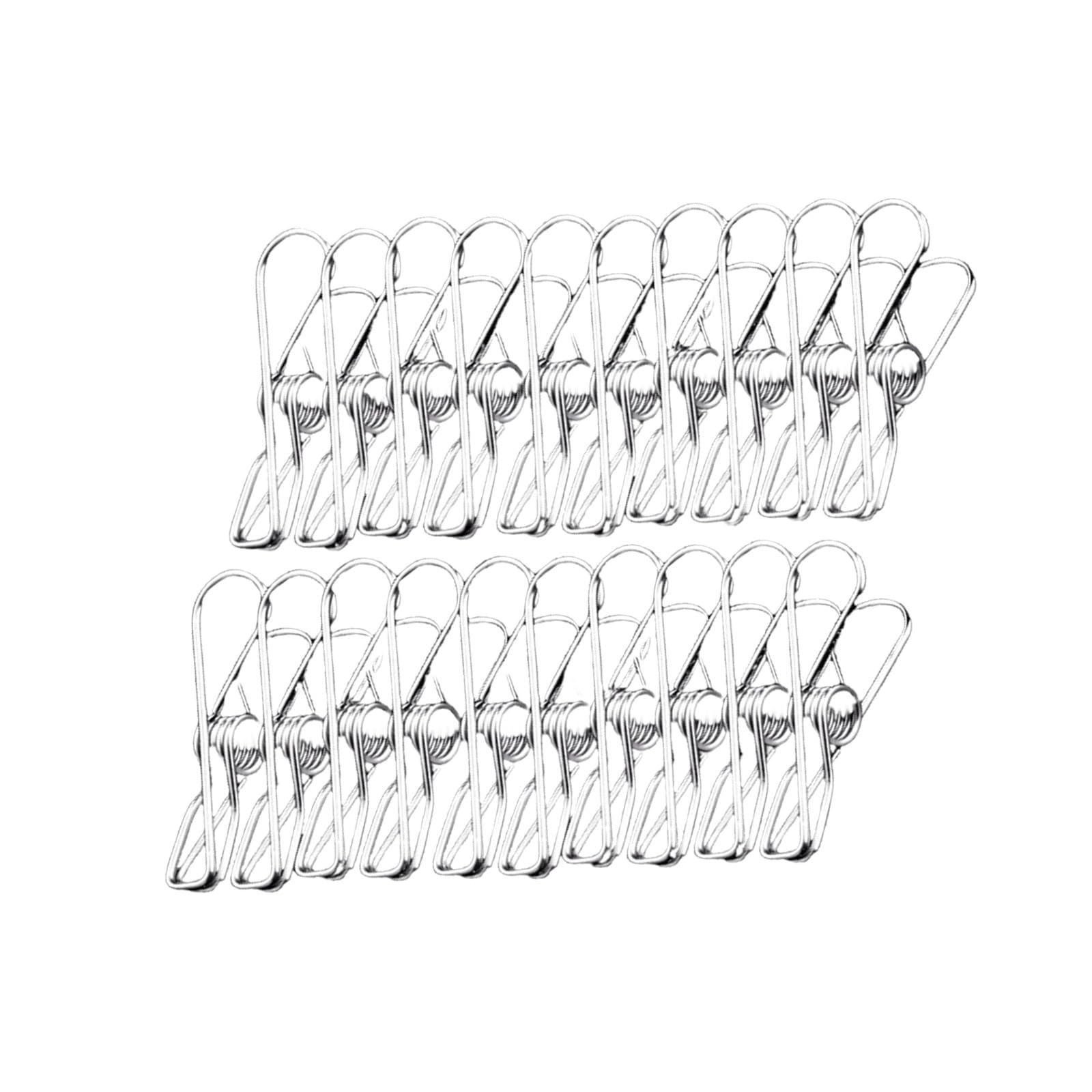 Mollette in acciaio inox, confezione da 20 mollette multiuso per lavanderia, cucina e uso domestico