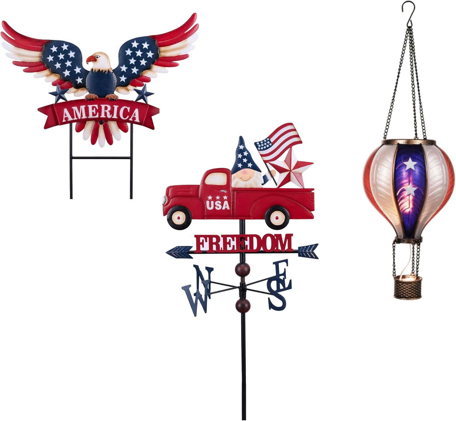 TERESA'S COLLECTIONS Memorial Day Garden Decor,4th of July