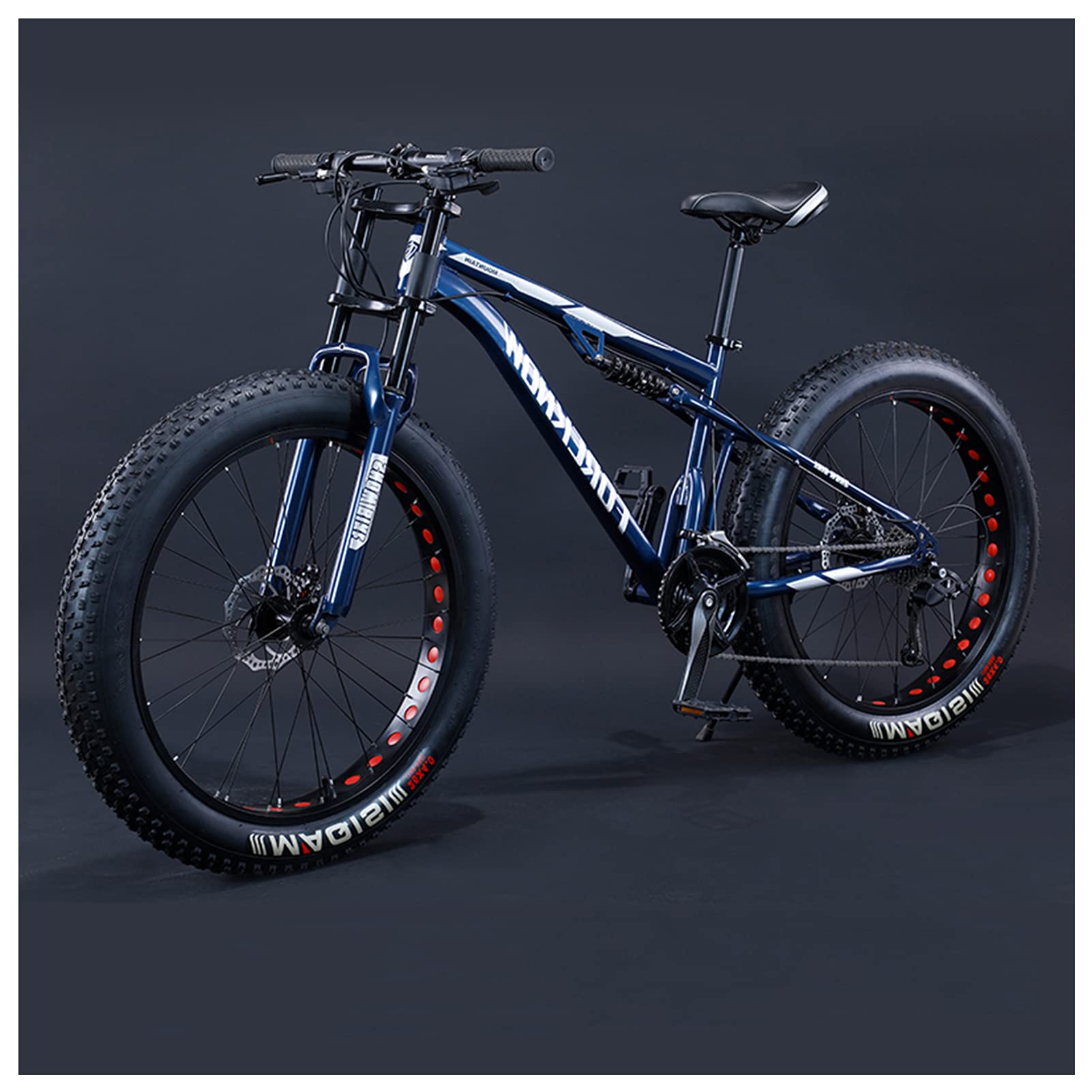 Amazon | マウンテンバイク男性用ファットタイヤバイク、26インチ27 
